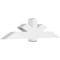 Ekena Millwork Kennewick Architectural Grade PVC Gable Bracket, 72"W x 18"H x 6"D x 6"F, 6/12 Pitch GBP072X18X0606KEN00 - alternate 1